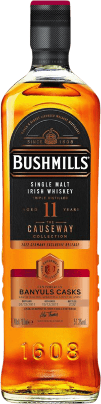 148,95 € 免费送货 | 单一麦芽威士忌 Bushmills Causeway Banyuls Cask Finish — 橡木桶陈酿收尾, Collection — 系列 爱尔兰 11 岁 70 cl