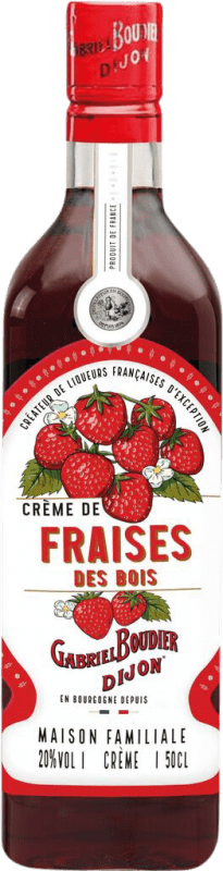 35,95 € Envio grátis | Creme de Licor Gabriel Boudier França Garrafa Medium 50 cl Fraise — Morango