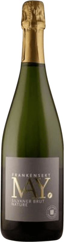 37,95 € Envio grátis | Espumante Branco Rudolf May Brut Nature — Bruto Natural Alemanha Sylvaner 75 cl