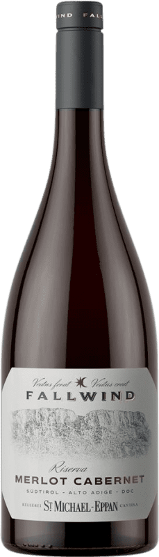 32,95 € 免费送货 | 红葡萄酒 St. Michael-Eppan Fallwind Merlot Cabernet 珍藏 D.O.C. Südtirol Alto Adige 上阿迪杰 意大利 Merlot — 梅洛, Cabernet Sauvignon — 赤霞珠 75 cl