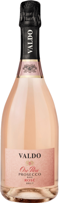 12,95 € Envio grátis | Espumante Rosé Valdo Oro Puro Brut — Bruto Millesimato, Rosé D.O.C. Prosecco Itália 75 cl