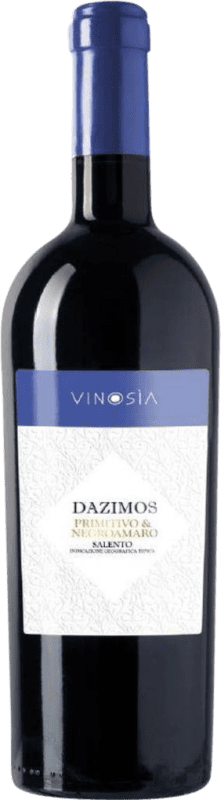 17,95 € Envio grátis | Vinho Tinto Vinosìa Dazimos Primitivo Negroamaro I.G.T. Salento Itália Primitivo, Negroamaro 75 cl
