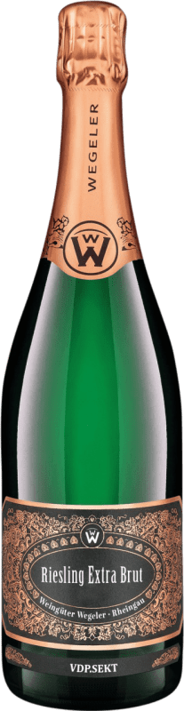 31,95 € 免费送货 | 白起泡酒 Weingüter Geheimrat J. Wegeler Extra Brut — 特干型起泡酒 德国 Riesling — 雷司令 75 cl
