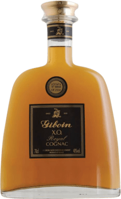 108,95 € Kostenloser Versand | Cognac Francois Giboin L'Hermitage Borderies Decanter — Dekanter XO Extra Old — Extra Gereift A.O.C. Cognac Frankreich 70 cl