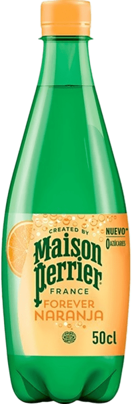 48,95 € 送料無料 | 24個入りボックス 水 Nestle Waters Perrier 炭酸入り フランス ミディアムボトル 50 cl Naranja — オレンジ