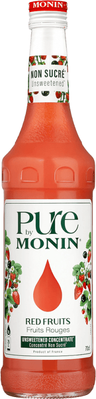 17,95 € Envío gratis | Jarabe para Cóctel Monin Sin Azúcar Concentrado, Pure — Puro Francia 70 cl Frutos Rojos Sin Alcohol
