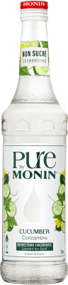 17,95 € Envio grátis | Concentrado para Cocktail Monin Sem Açúcar Concentrado, Pure — Puro França 70 cl Cucumber — Pepino Sem Álcool