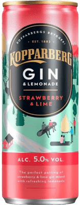 36,95 € 送料無料 | 12個入りボックス ミキサー Kopparberg スウェーデン 缶 25 cl Gin — ジン, Fresa — イチゴ, Lima — ライム, Lemon — レモン