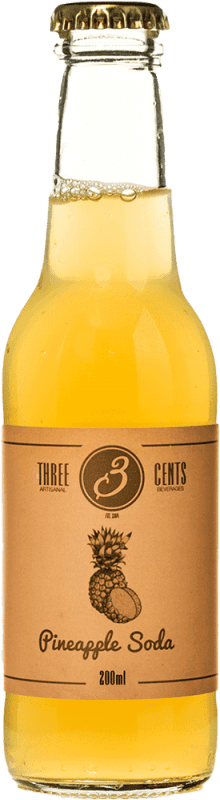 62,95 € Free Shipping | 24 units box Mixer Coca-Cola Three Cents Greece Small Bottle 20 cl Piña — Pineapple, Soda