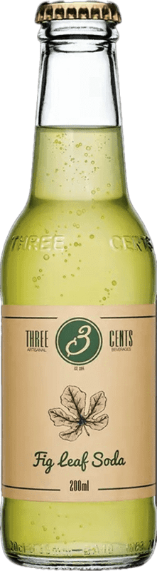 67,95 € Бесплатная доставка | Коробка из 24 единиц Миксер Coca-Cola Three Cents Hoja de Higuera Греция Мини-бутылка 20 cl Soda — Сода