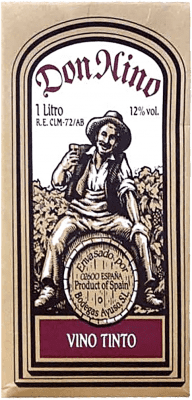 5,95 € Бесплатная доставка | Красное вино Ayuso Don Nino Испания Тетра-пак 1 L