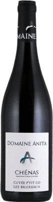 28,95 € Envío gratis | Vino Tinto Domaine Anita P'tit Co Les Brureaux Cuvée A.O.C. Chénas Francia Gamay 75 cl