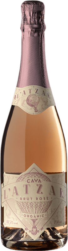 21,95 € 送料無料 | ロゼのスパークリングワイン La Mola L'Atzar Brut — ブリュット Rosé — ロゼ レセルバ D.O. Cava カタロニア スペイン Trepat — トレパット Organic — 有機 75 cl
