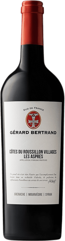 18,95 € Envío gratis | Vino Tinto Gérard Bertrand Les Aspres 1886 Héritage — Herencia Legado Tradicional Roussillon Francia Syrah, Garnacha, Mourvèdre 75 cl