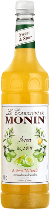10,95 € Envío gratis | Sirope para Cóctel Monin Concentrado Francia 1 L PET Sweet & Sour — Agridulce Sin Alcohol