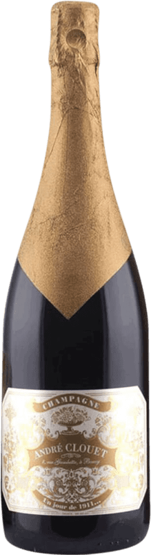 86,95 € Spedizione Gratuita | Spumante Bianco André Clouet Brut Silver — Edizione Argento, Grand Cru, Blanc de Noirs A.O.C. Champagne champagne Francia Pinot Nero Bottiglia Magnum 1,5 L