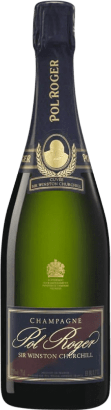 2 793,95 € Бесплатная доставка | Белое игристое вино Pol Roger Sir Winston Churchill Cuvée A.O.C. Champagne шампанское Франция Pinot Noir — Пино Нуар, Chardonnay — Шардоне Бутылка Иеробоам Двойной Магнум 3 L