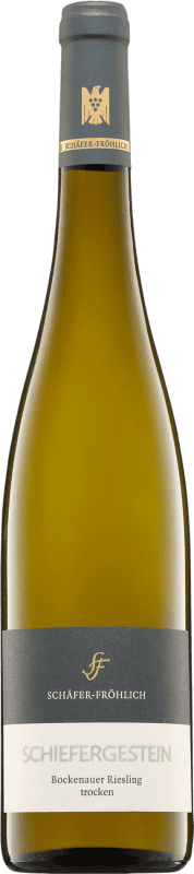 42,95 € Spedizione Gratuita | Vino Bianco Schäfer-Fröhlich Schiefergestein Trocken — Secco Q.b.A. Nahe Nahe Germania Riesling 75 cl