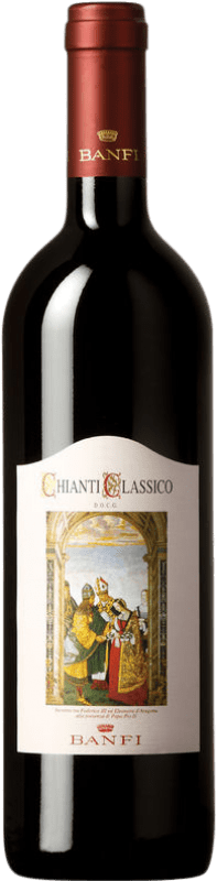 18,95 € Spedizione Gratuita | Vino Rosso Castello Banfi Trocken — Secco Classico D.O.C.G. Chianti Toscana Italia Cabernet Sauvignon, Sangiovese 75 cl