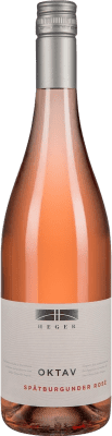 12,95 € Бесплатная доставка | Розовое вино Dr. Heger Oktav Trocken — Сухое Rosé — Розе I.G. Baden Baden Германия Pinot Noir — Пино Нуар 75 cl
