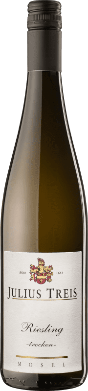 18,95 € Бесплатная доставка | Белое вино Weingut Julius Treis Semiseco — Полусухое Q.b.A. Mosel Mosel Германия Riesling — Рислинг 75 cl