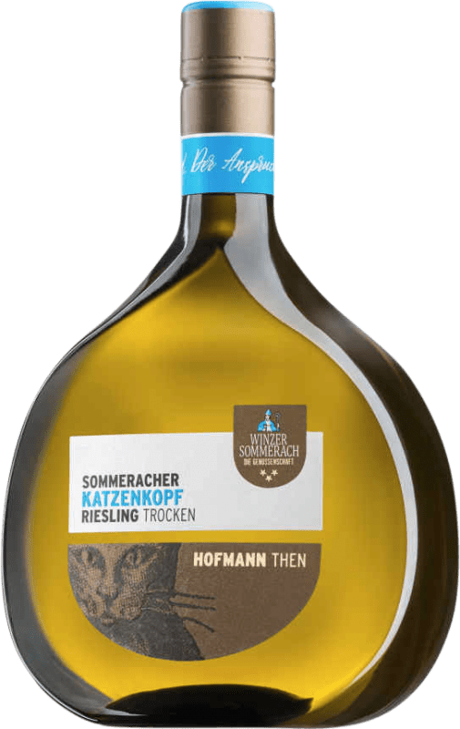 21,95 € Envio grátis | Vinho Branco Sommerach Katzenkopf Trocken — Seco Q.b.A. Franken Franken Alemanha Riesling 75 cl