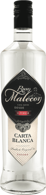 29,95 € Envío gratis | Ron Bodegas de América Malecon Carta Blanca Panamá 1 L