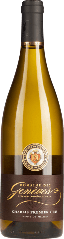 39,95 € Kostenloser Versand | Weißwein Domaine des Geneves Mont de Milieu Trocken 1er Premier Cru Erste Lage A.O.C. Chablis Burgund Frankreich Chardonnay 75 cl