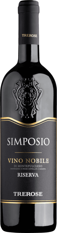 43,95 € Envio grátis | Vinho Tinto Tenuta Tre Rose Simposio Trocken — Seco Reserva D.O.C.G. Vino Nobile di Montepulciano Tuscany Itália Prugnolo Gentile 75 cl