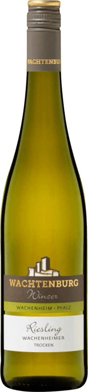 6,95 € Envio grátis | Vinho Branco Wachtenburg Winzer Wachenheimer Trocken — Seco Q.b.A. Pfälz Pfälz Alemanha Riesling 75 cl