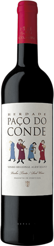 10,95 € Бесплатная доставка | Красное вино Encosta do Guadiana. Herdade Paço do Conde Trocken — Сухое I.G. Alentejo Алентежу Португалия Touriga Nacional, Aragonez — Арагонес, Trincadeira — Тринкадейра, Alicante Bouschet 75 cl