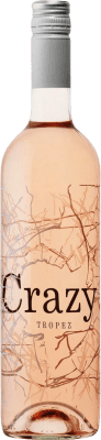8,95 € Бесплатная доставка | Розовое вино Domaine Tropez Crazy Trocken — Сухое Rosé — Розе A.O.C. Côtes de Provence Прованс Франция Garnacha — Гренаш, Cinsault — Сансо 75 cl