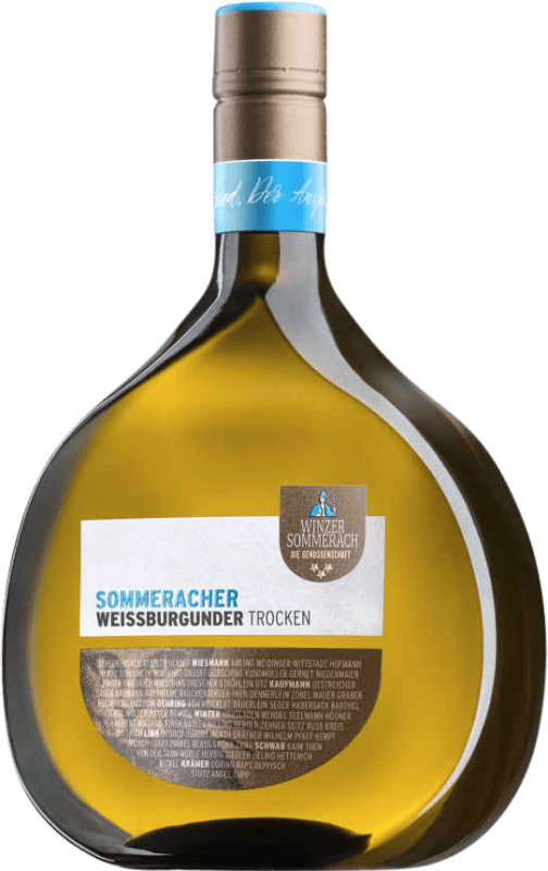 14,95 € 免费送货 | 白葡萄酒 Sommerach Trocken — 干型 Q.b.A. Franken Franken 德国 Pinot Blanc — 白皮诺 75 cl