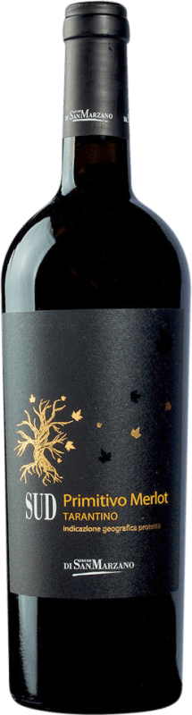 14,95 € Envío gratis | Vino Tinto San Marzano SUD Primitivo Merlot Trocken — Seco I.G.T. Puglia Puglia Italia Merlot, Primitivo 75 cl