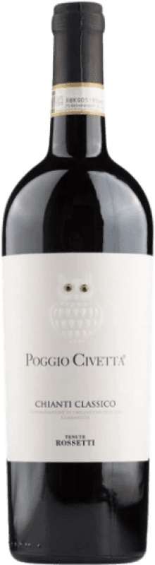 14,95 € Envoi gratuit | Vin Rouge Tenute Rossetti. Poggio Civetta Trocken — Sec VDP Grosses Gewächs GG — Grand Cru D.O.C.G. Chianti Toscane Italie Cabernet Sauvignon, Sangiovese, Canaiolo 75 cl