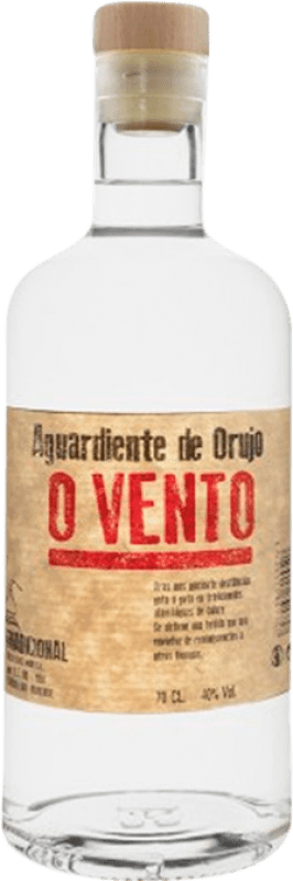 10,95 € Envío gratis | Orujo Aguardiente Miño O Vento Blanco España 70 cl