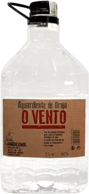 29,95 € Envío gratis | Orujo Aguardiente Miño O Vento Blanco España Garrafa 3 L