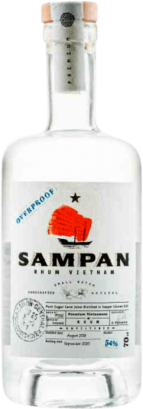 75,95 € Free Shipping | Rum Jícara Sampan Overproof Vietnam 70 cl
