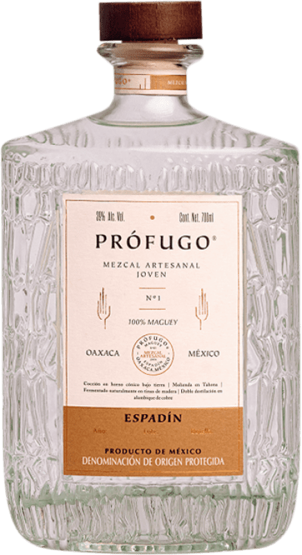 67,95 € 送料無料 | メスカル Prófugo Artesanal — 手作り, Espadín — エスパディン メキシコ 70 cl