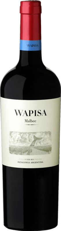 19,95 € Envio grátis | Vinho Tinto Wapisa I.G. Patagonia Patagonia Argentina Malbec 75 cl