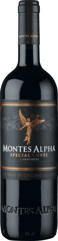 25,95 € 送料無料 | 赤ワイン Montes Alpha Cuvée I.G. Valle de Colchagua コルチャグアバレー チリ Carmenère — カルメネール 75 cl