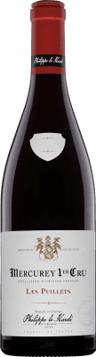 44,95 € Envio grátis | Vinho Tinto Château Philippe Le Hardi Les Puillets 1er Premier Cru A.O.C. Mercurey Borgonha França Pinot Noir 75 cl
