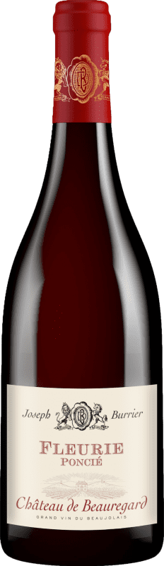22,95 € Spedizione Gratuita | Vino Rosso Château de Beauregard Joseph Burrier Poncie A.O.C. Fleurie Beaujolais Francia Gamay 75 cl