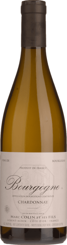 39,95 € 免费送货 | 白葡萄酒 Marc Colin et Fils A.O.C. Bourgogne 勃艮第 法国 Chardonnay — 莎当妮 75 cl