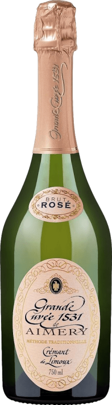 22,95 € Envoi gratuit | Vin Mousseux Rosé Sieur d'Arques 1531 Brut Grande Cuvée, Rosé A.O.C. Crémant de Limoux Languedoc France Pinot Noir, Chardonnay, Chenin 75 cl