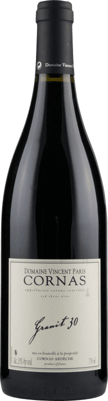 51,95 € Envío gratis | Vino Tinto Vincent Paris Granit 30 A.O.C. Cornas Rhône Francia Syrah 75 cl