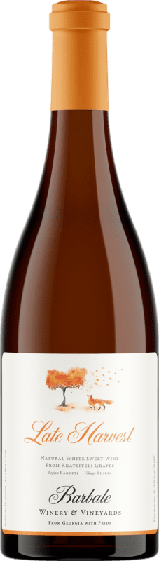 28,95 € 送料無料 | 甘口ワイン Barbale Late Harvest — 遅摘み I.G. Kakheti カッペティ ジョージア Rkatsiteli — ルカツィテリ Organic — 有機 75 cl
