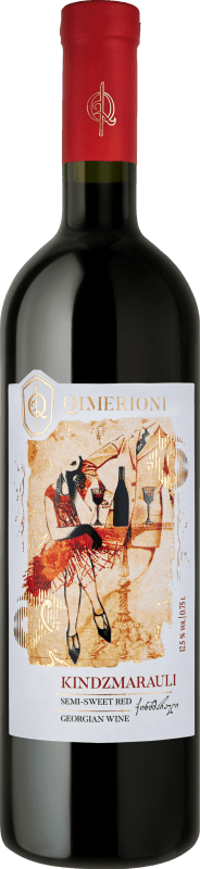 19,95 € 送料無料 | 甘口ワイン Qimerioni P.D.O. Kindzmarauli カッペティ ジョージア Saperavi — サペラヴィ Organic — 有機 75 cl
