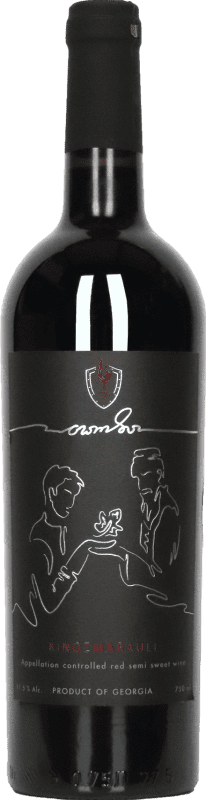 23,95 € Spedizione Gratuita | Vino Dolce Vine Ponto P.D.O. Kindzmarauli Kakheti Georgia Saperavi 75 cl