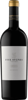 128,95 € Spedizione Gratuita | Vino Rosso Five Stones Virtuous P.D.O. Judean Hills Israele Merlot, Cabernet Sauvignon, Malbec, Petit Verdot 75 cl Kosher